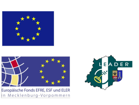 Europäische Union – Europäischer Landwirtschaftsfonds für die Entwicklung des ländlichen Raumes; Europäische Fonds EFRE, ESF und ELER in Mecklenburg-Vorpommern; LEADER